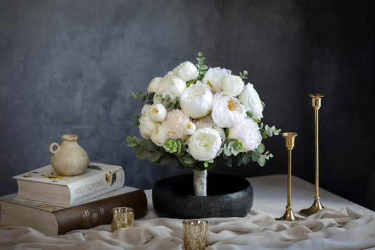 White Peony Bouquet
