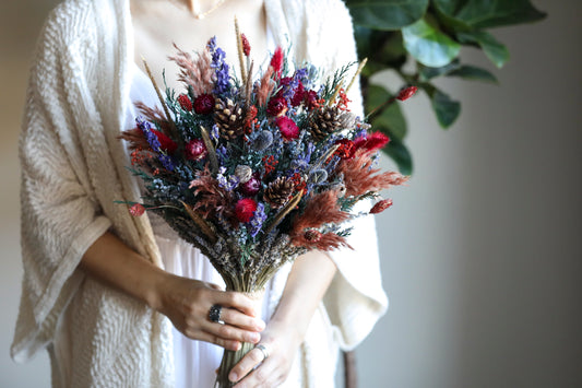Jewel Burgundy Winter Bouquet