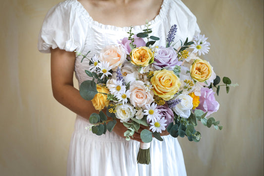 Garden Yellow Lavender Bouquet