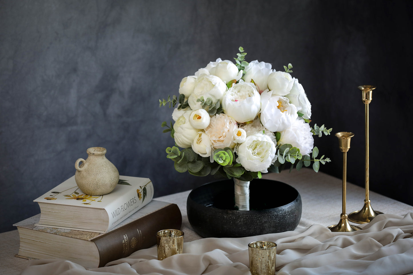 White Peony Bouquet