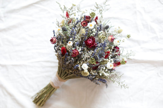 Autumn Burgundy & Lavender Bouquet