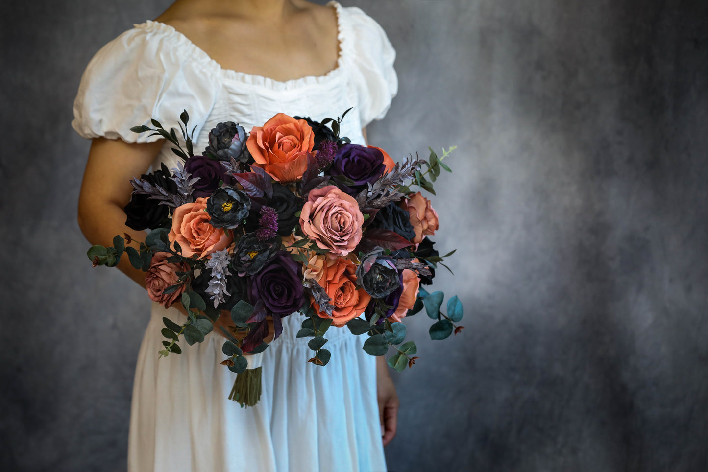 Dark Purple Terracotta Bouquet