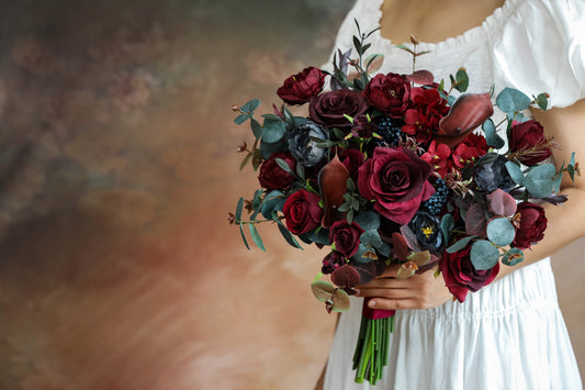 Moody Burgundy Bouquet