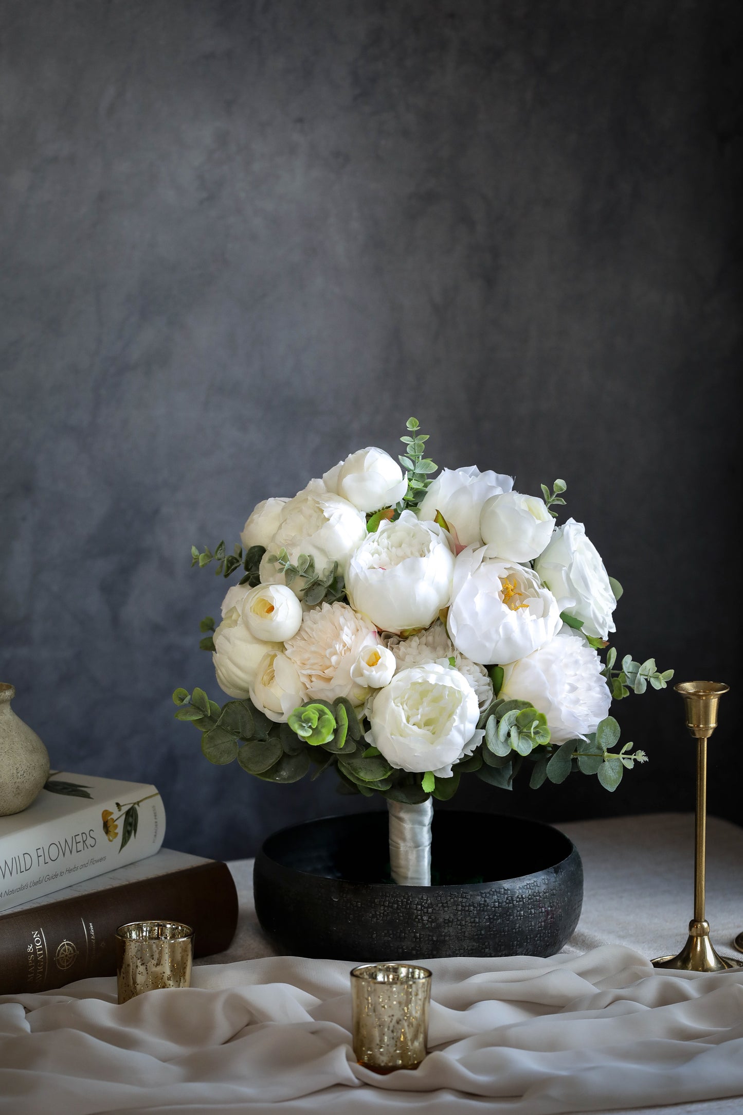 White Peony Bouquet