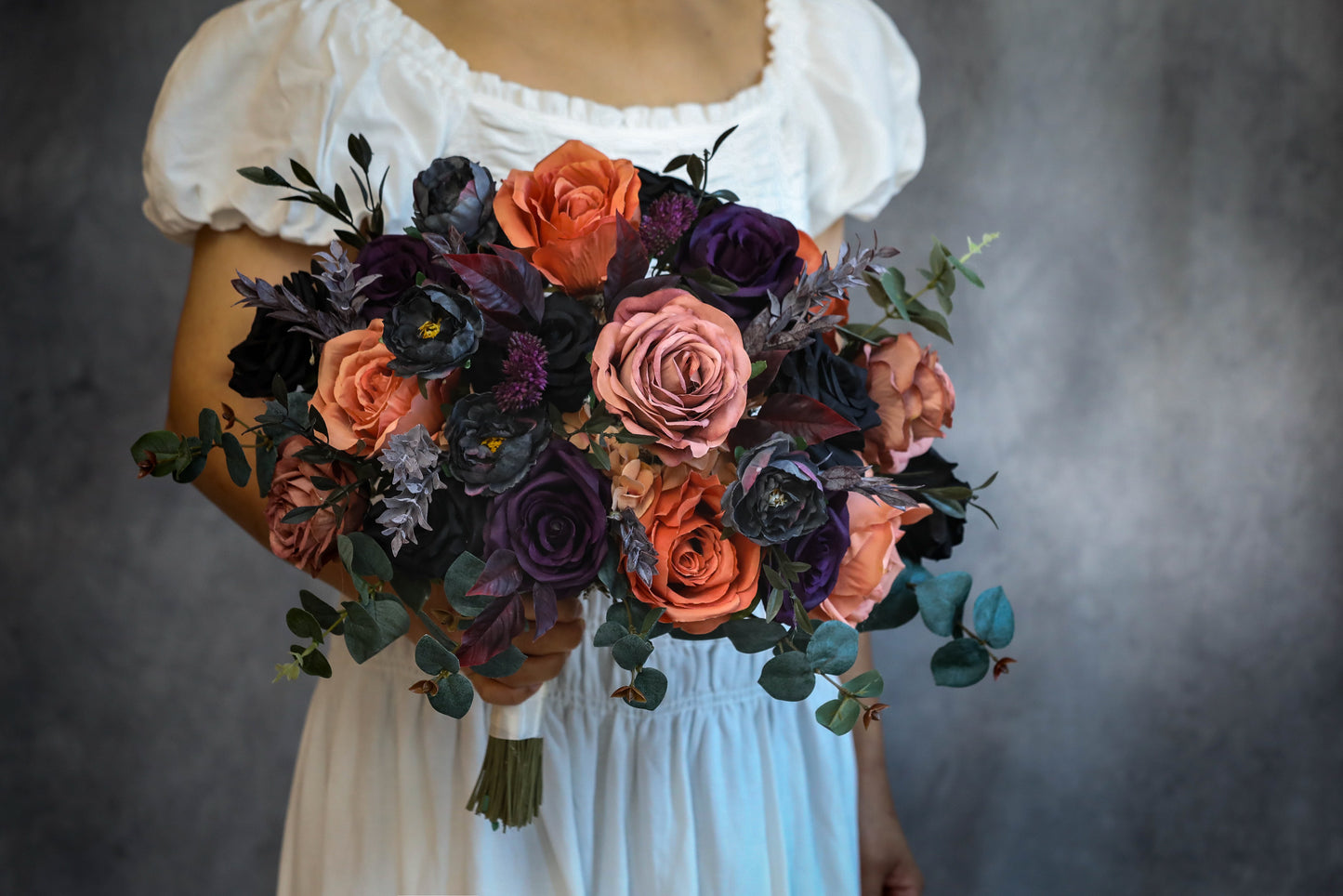 Dark Purple Terracotta Bouquet