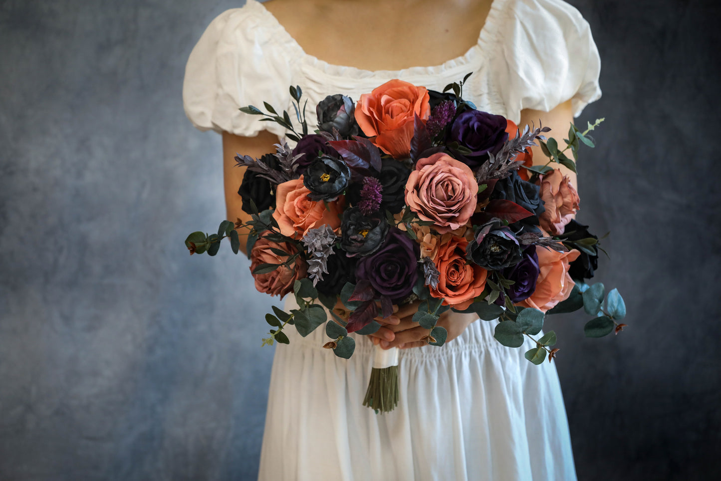 Dark Purple Terracotta Bouquet