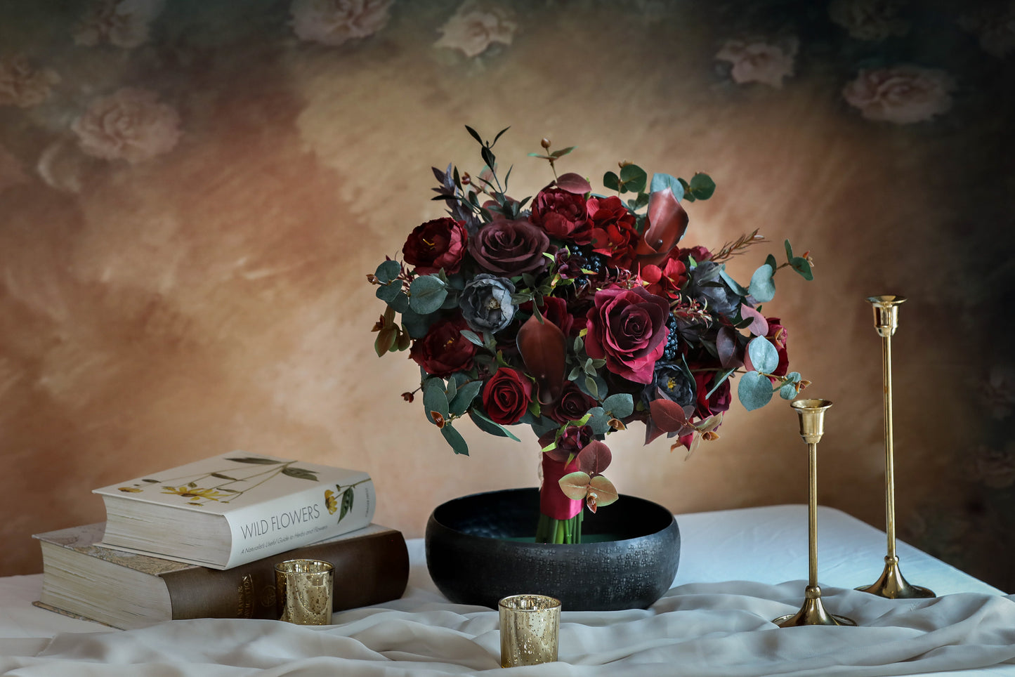 Moody Burgundy Bouquet