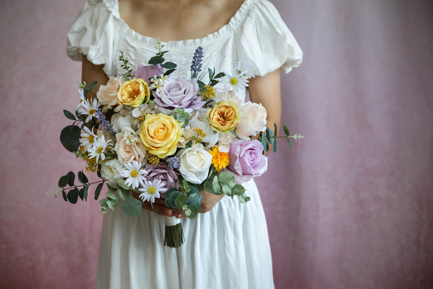 Garden Yellow Lavender Bouquet