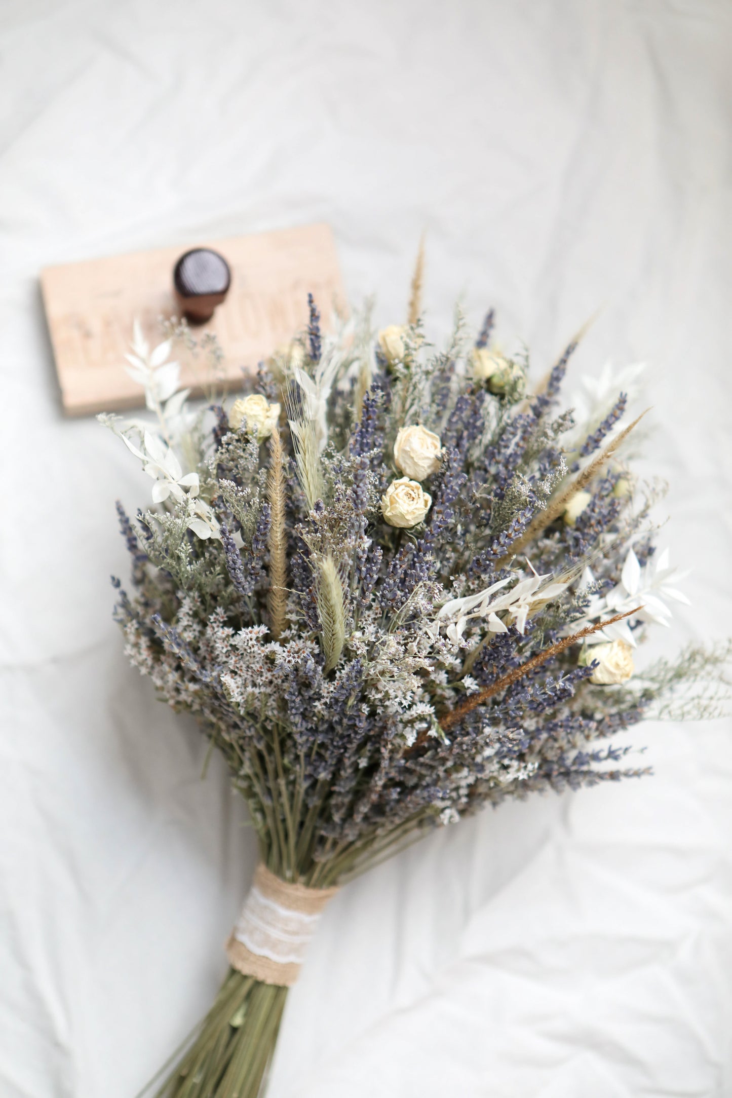White roses & Lavender Bouquet