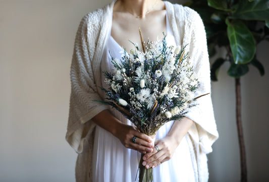 White Winter Boho Bouquet