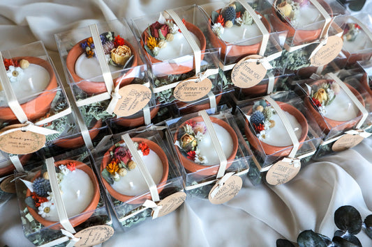 Flower Candle favors