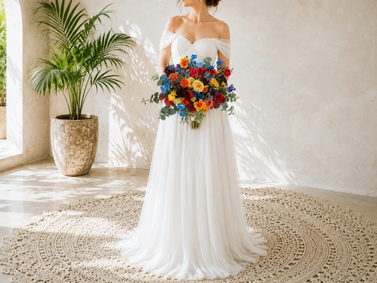 Colorful Silk Wedding Bouquet