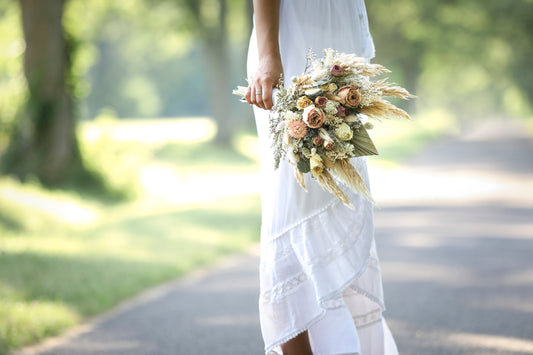 Blush rose & Pampas Bouquet