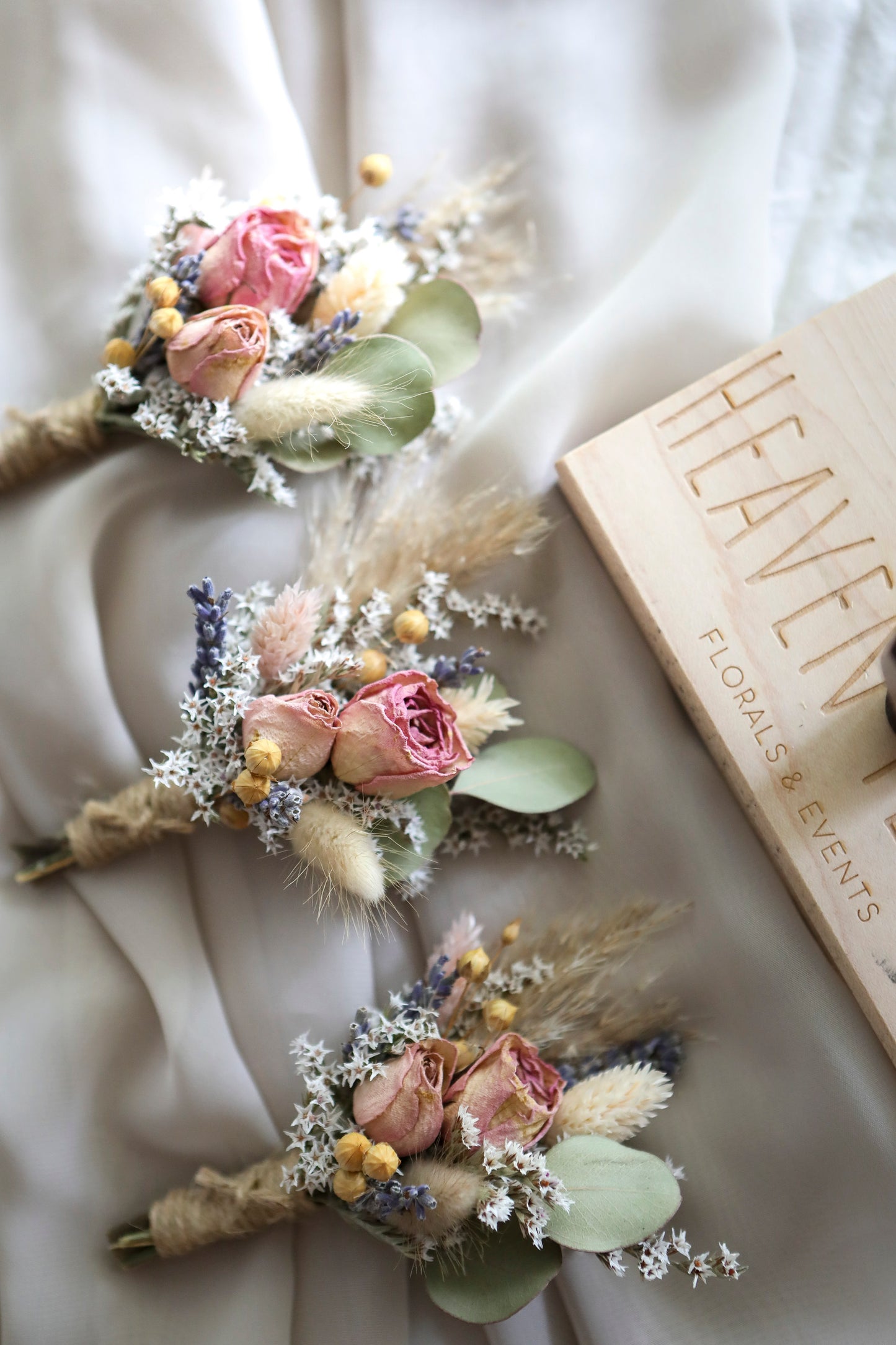 Dusty Pink Peony & Pampas Bouquet