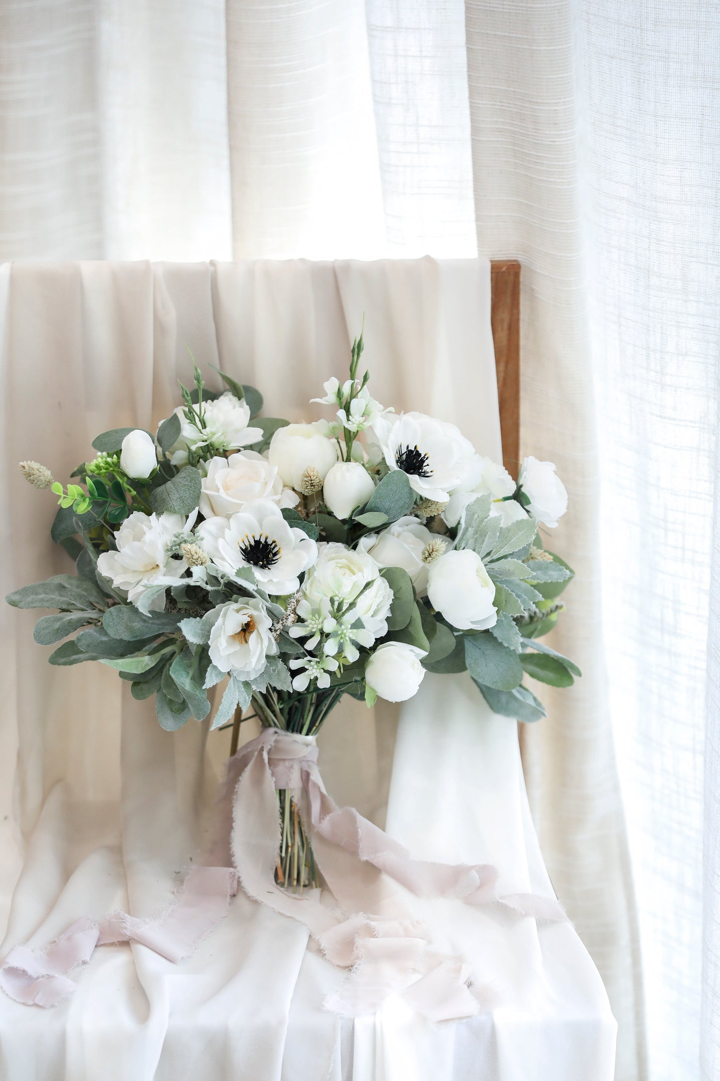 Anemone Silk Flowers Bouquet
