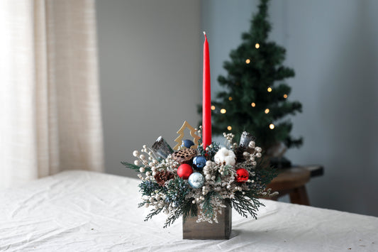 Ornaments Candle Centerpiece