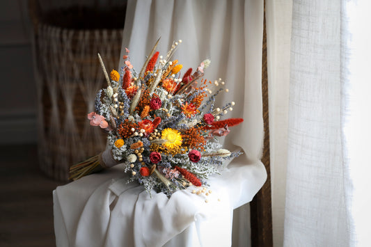 Burnt Orange Boho Bouquet