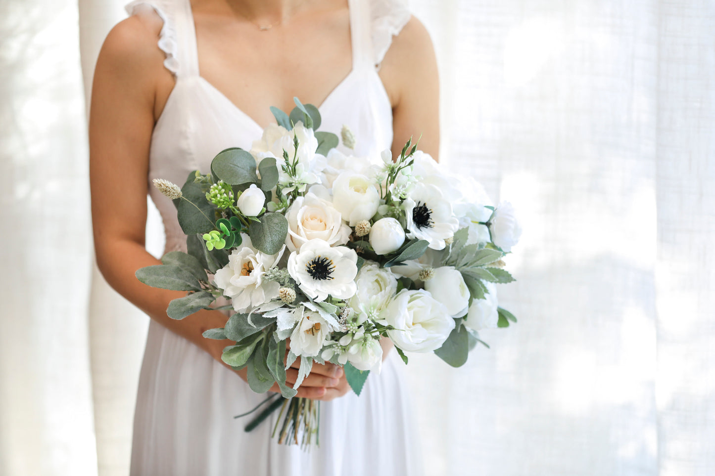 Anemone Silk Flowers Bouquet