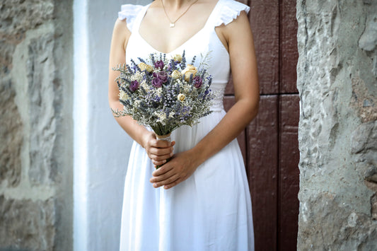 Lavender Roses & Baby Breath Bouquet