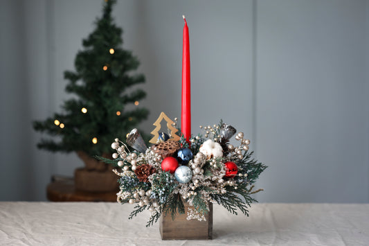 Ornaments Candle Centerpiece