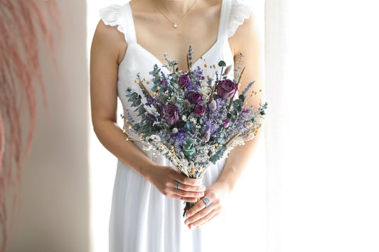 Mauve & Lavender Wedding Bouquet