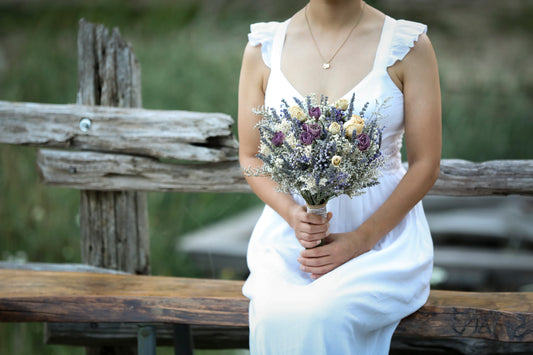 Lavender Roses & Baby Breath Bouquet