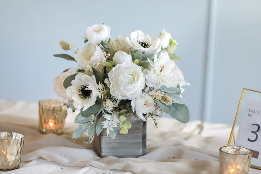 Anemone Silk Flowers Centerpiece