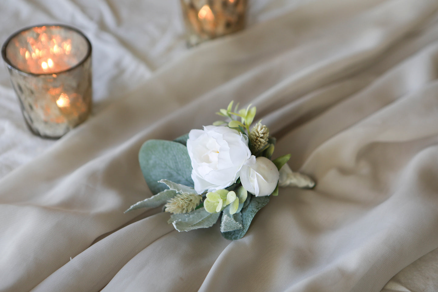 White Sage Silk Flowers Bouquet