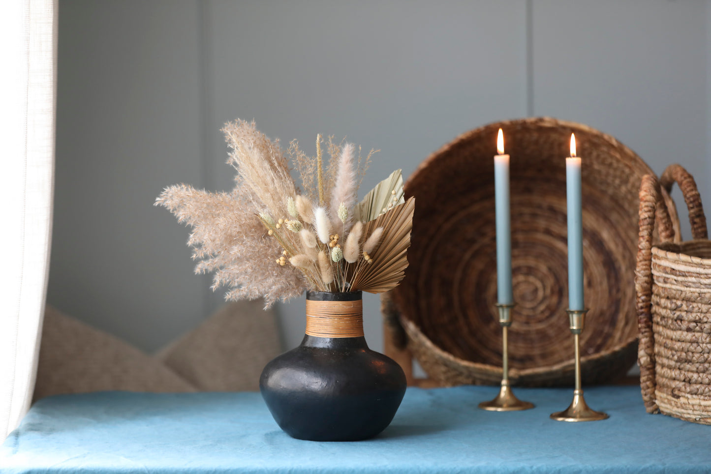 Pampas & Palm Arrangement