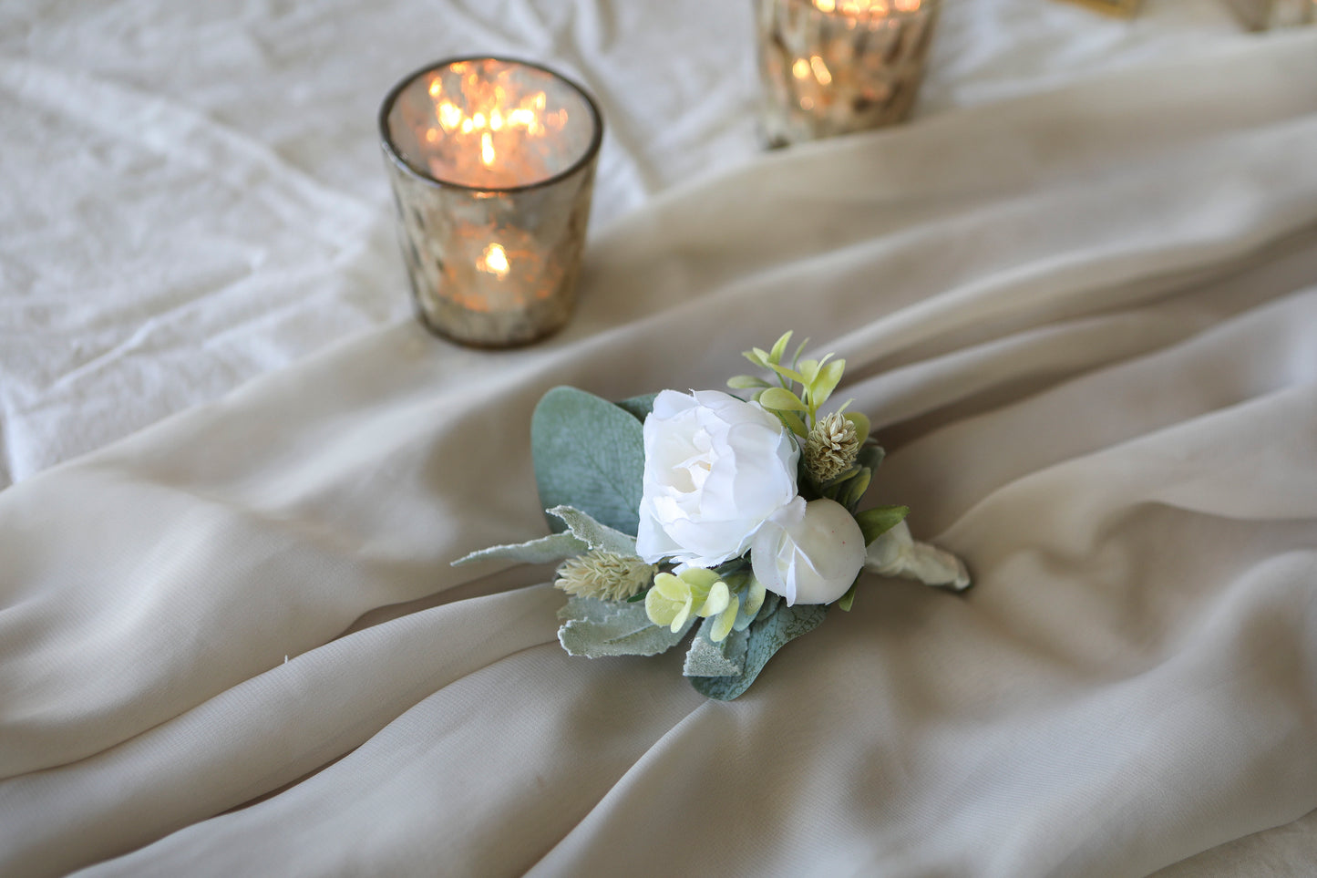White Sage Silk Flowers Bouquet