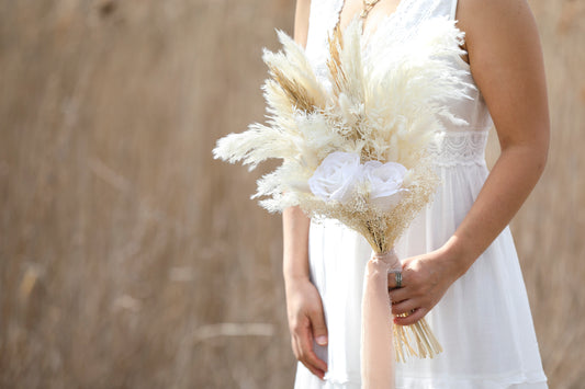Sweet White Pampas Bouquet