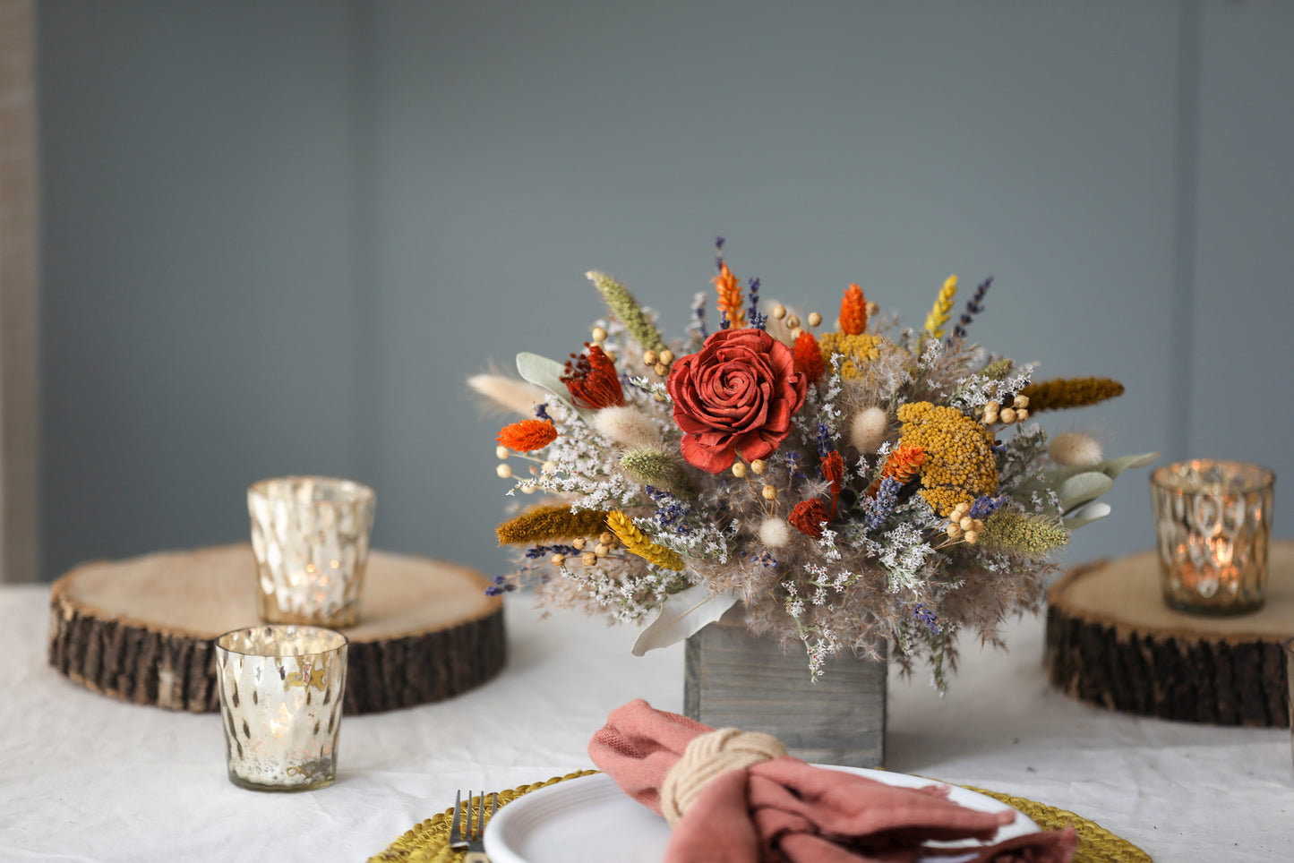 Orange Rose Centerpiece