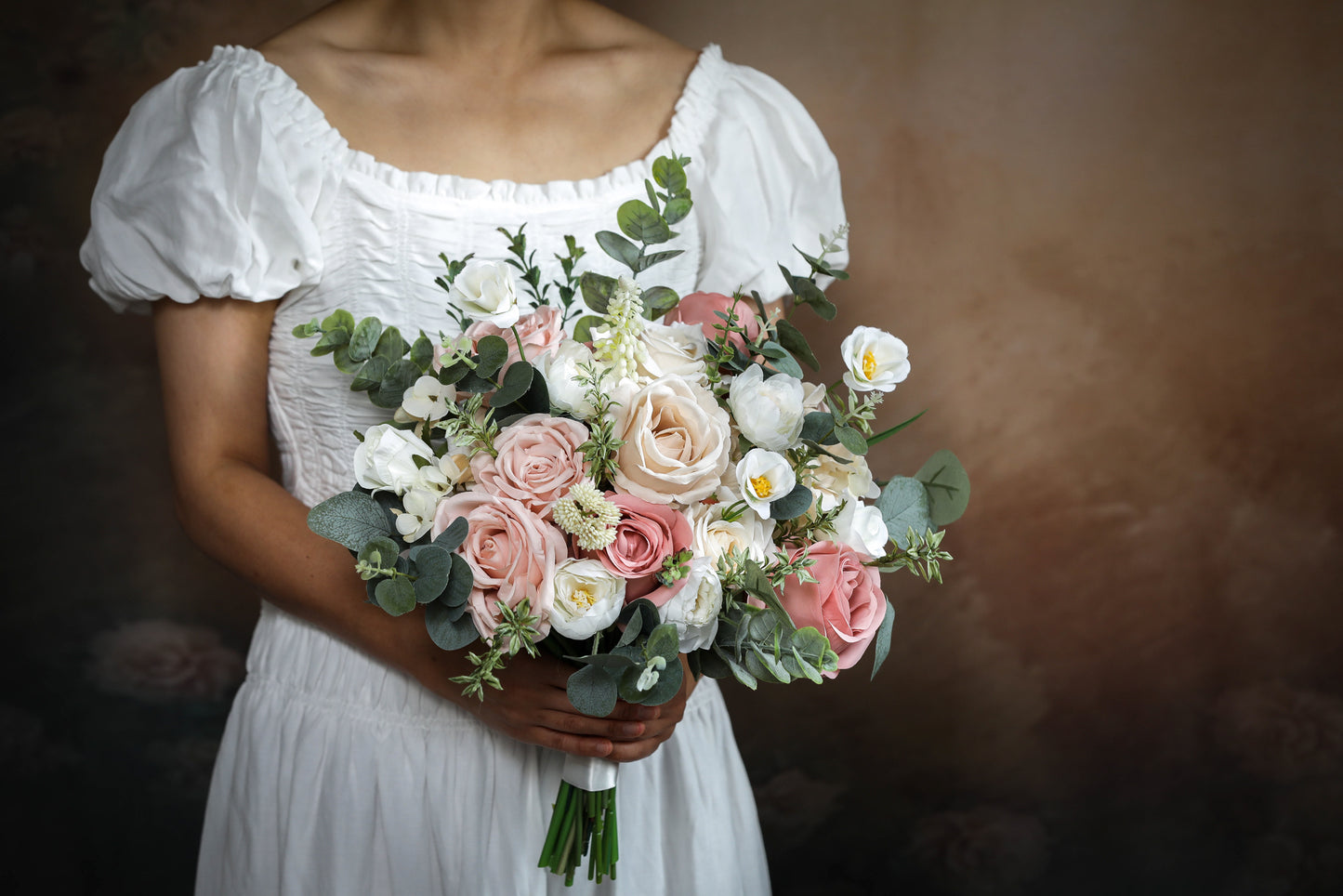 Dusty Pink Rose Bouquet