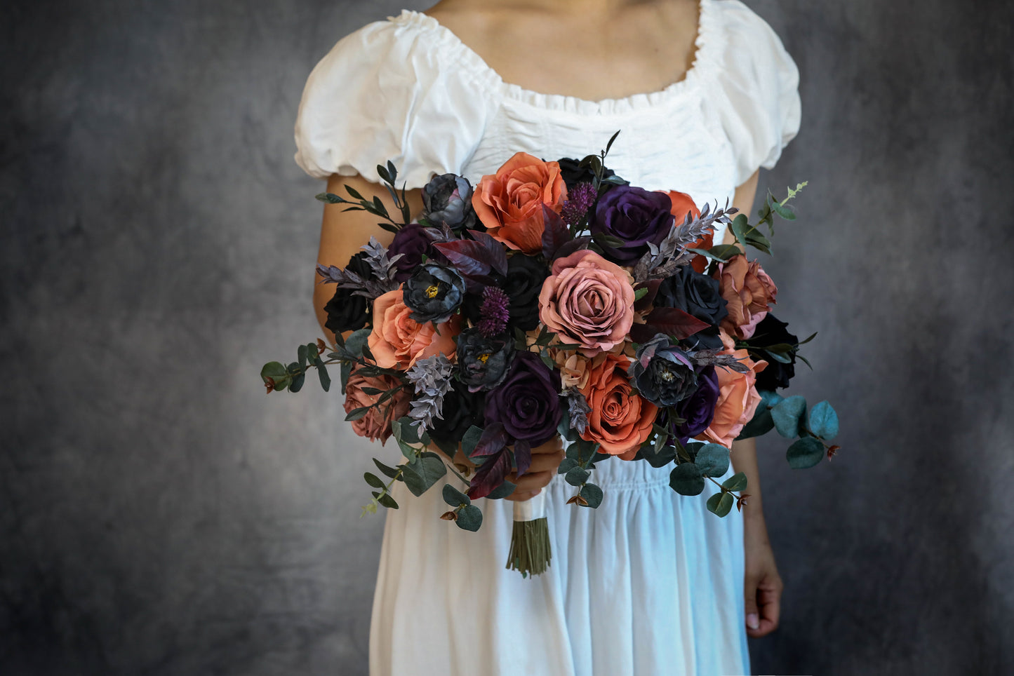 Dark Purple Terracotta Bouquet