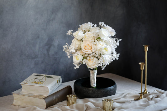 Classic White Roses Bouquet