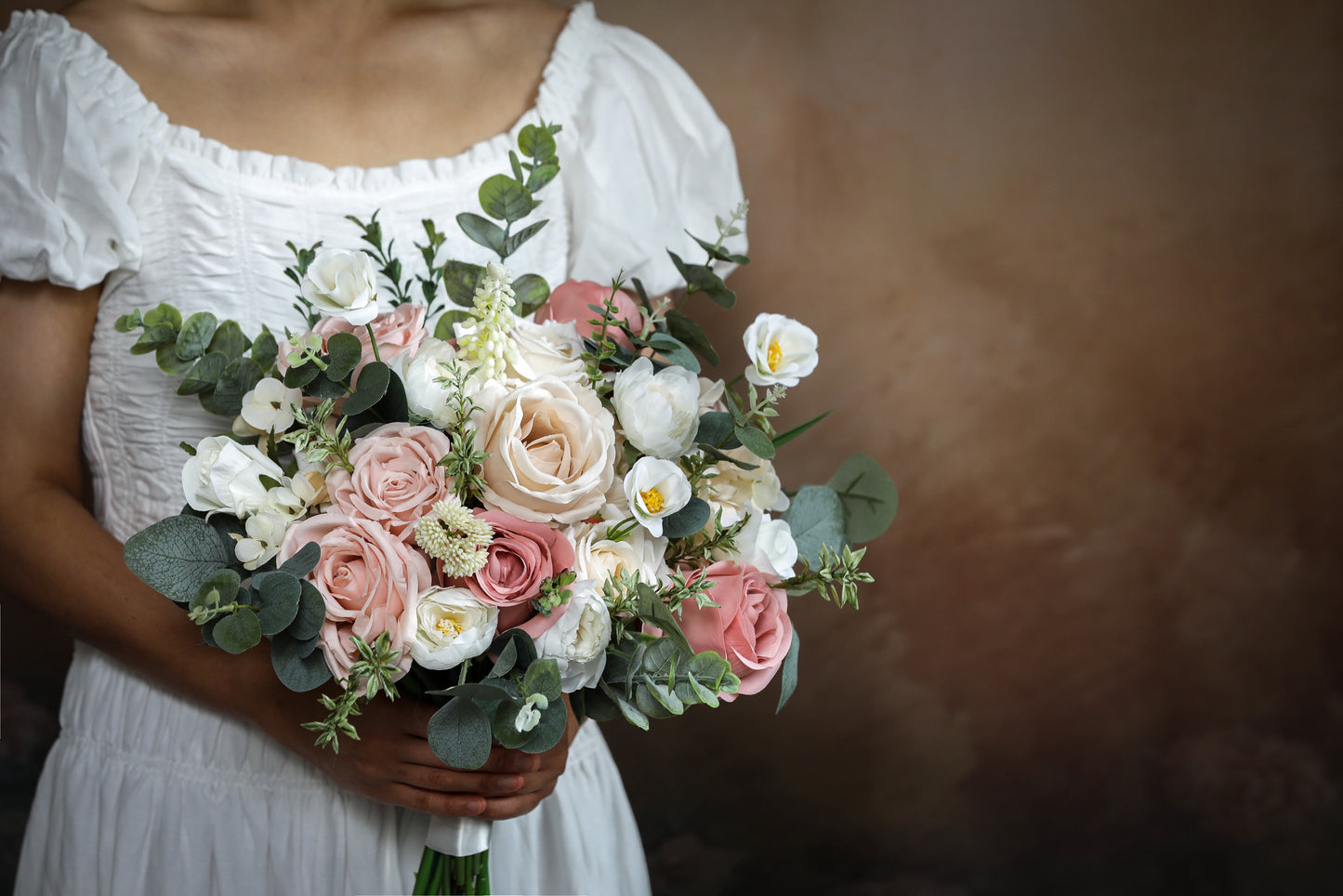 Dusty Pink Rose Bouquet