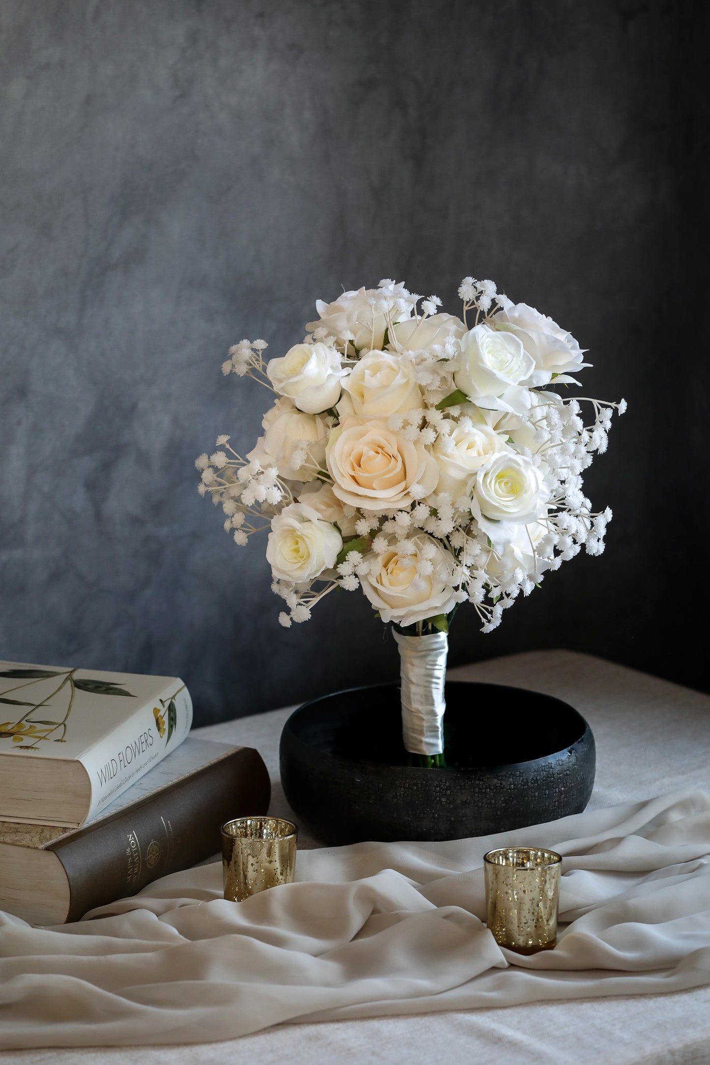 Classic White Roses Bouquet
