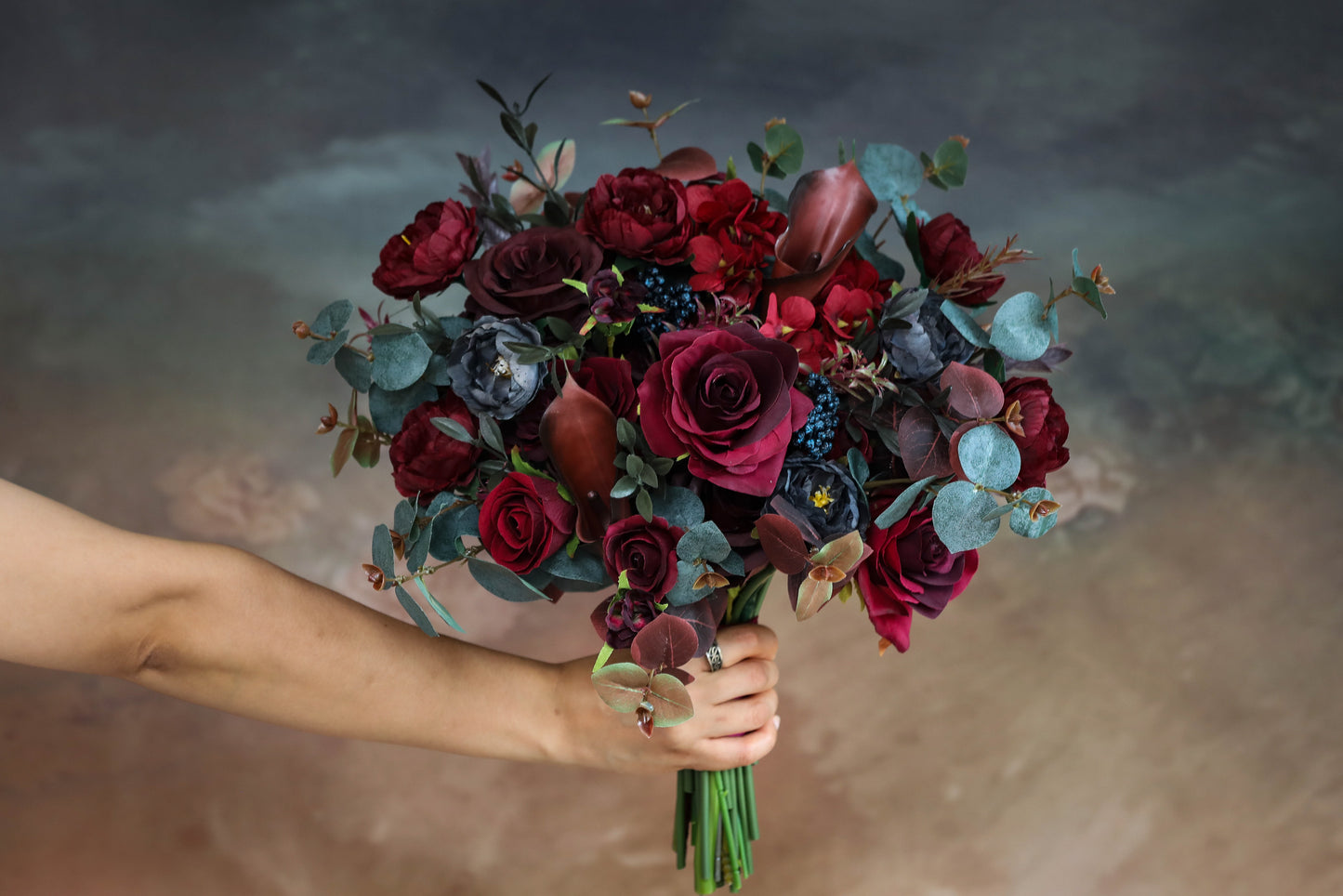 Moody Burgundy Bouquet