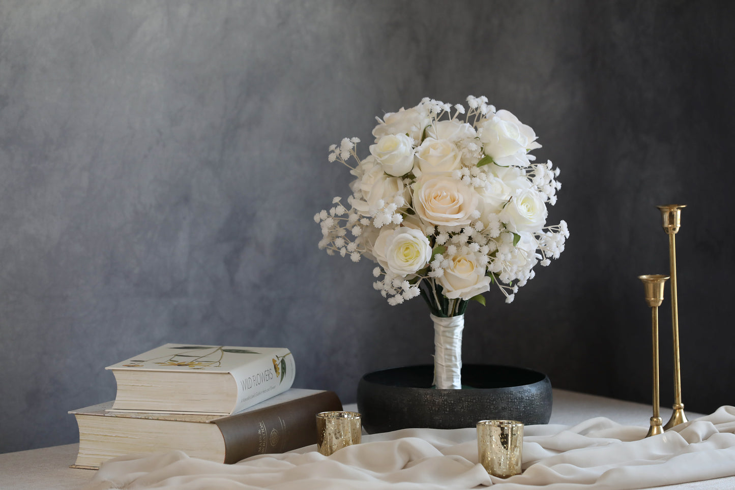 Classic White Roses Bouquet