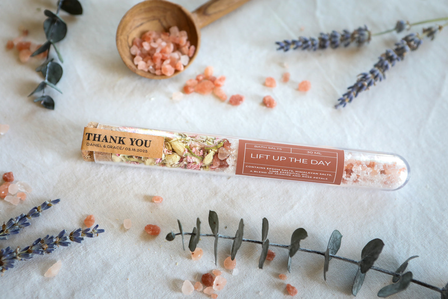 Tube Bath Salt Favors