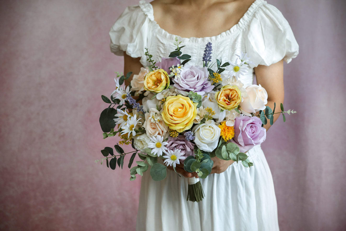 Garden Yellow Lavender Bouquet