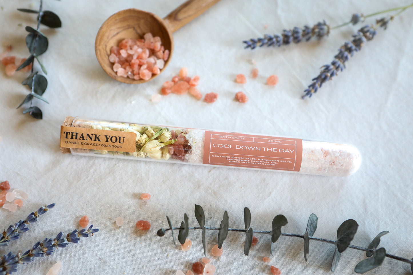 Tube Bath Salt Favors