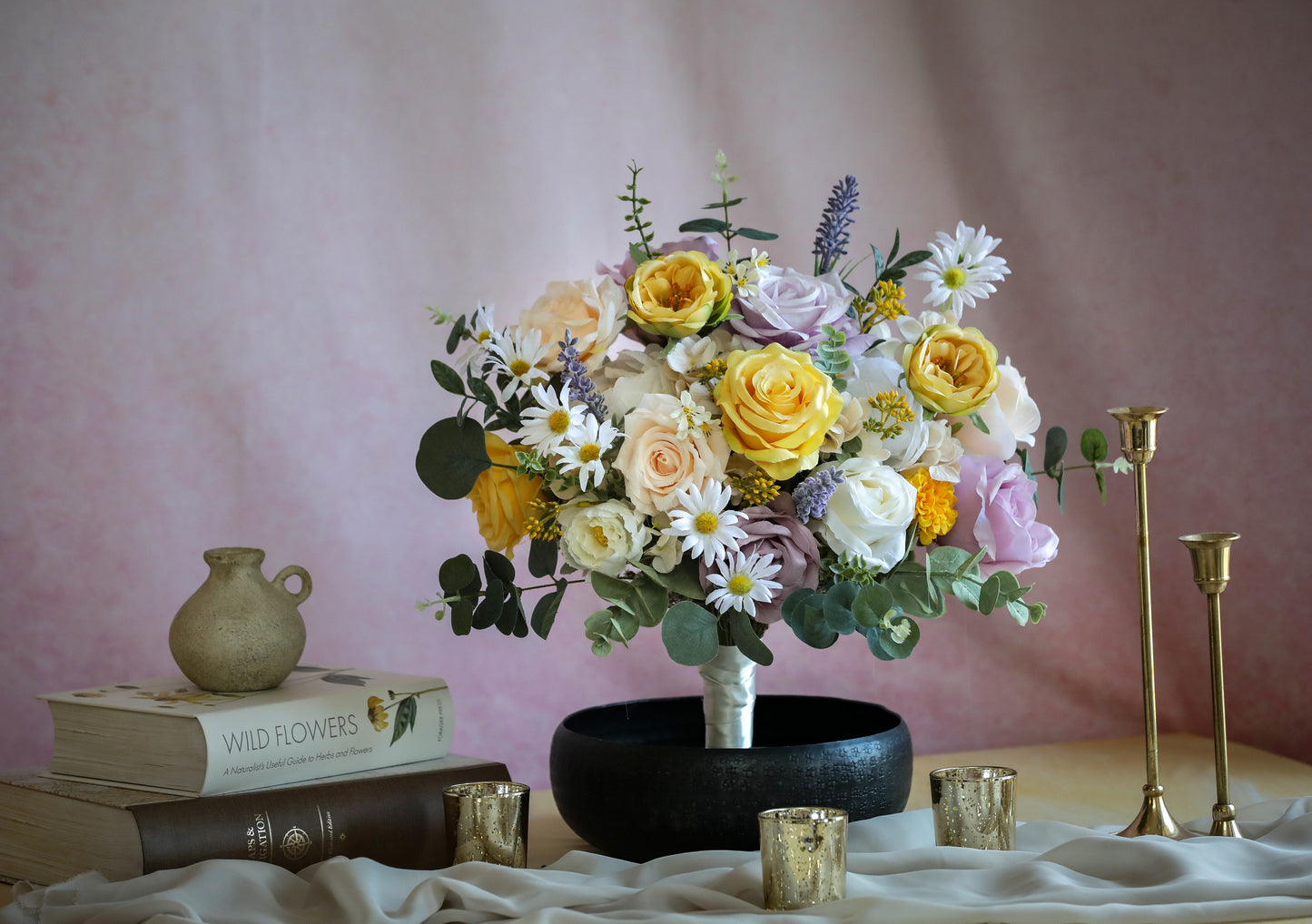Garden Yellow Lavender Bouquet