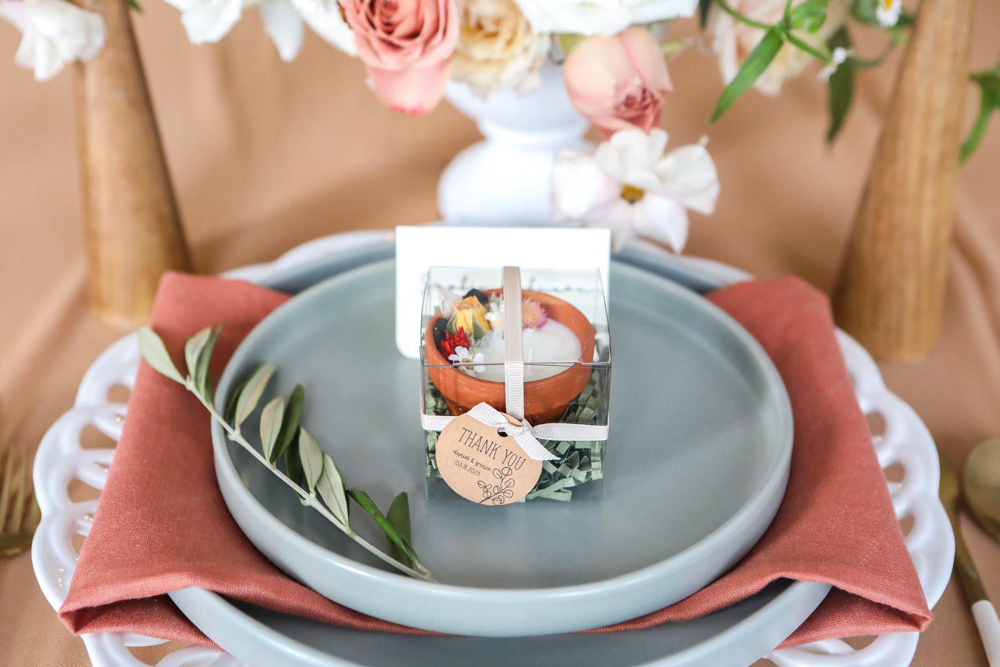 Flower Candle favors