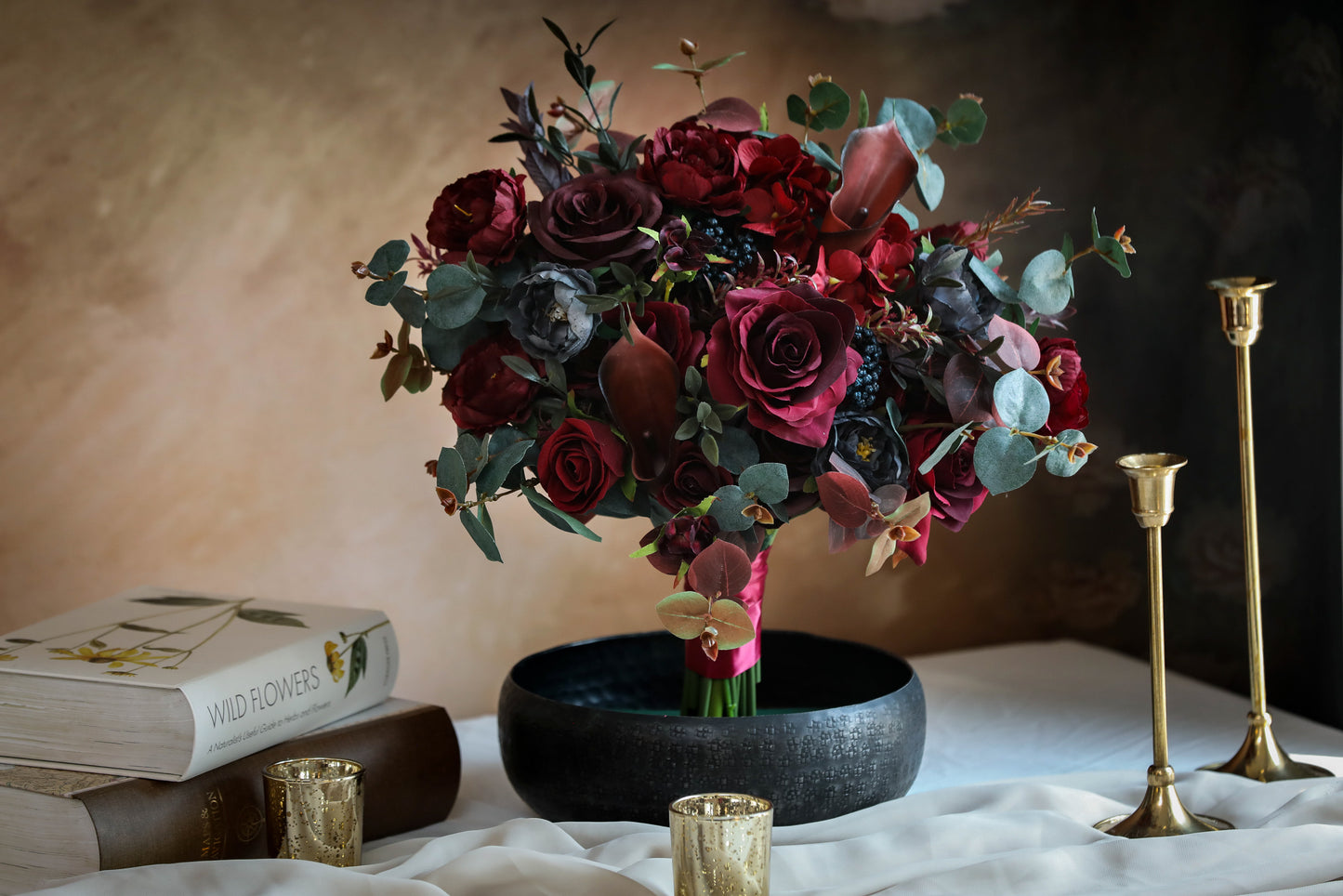 Moody Burgundy Bouquet