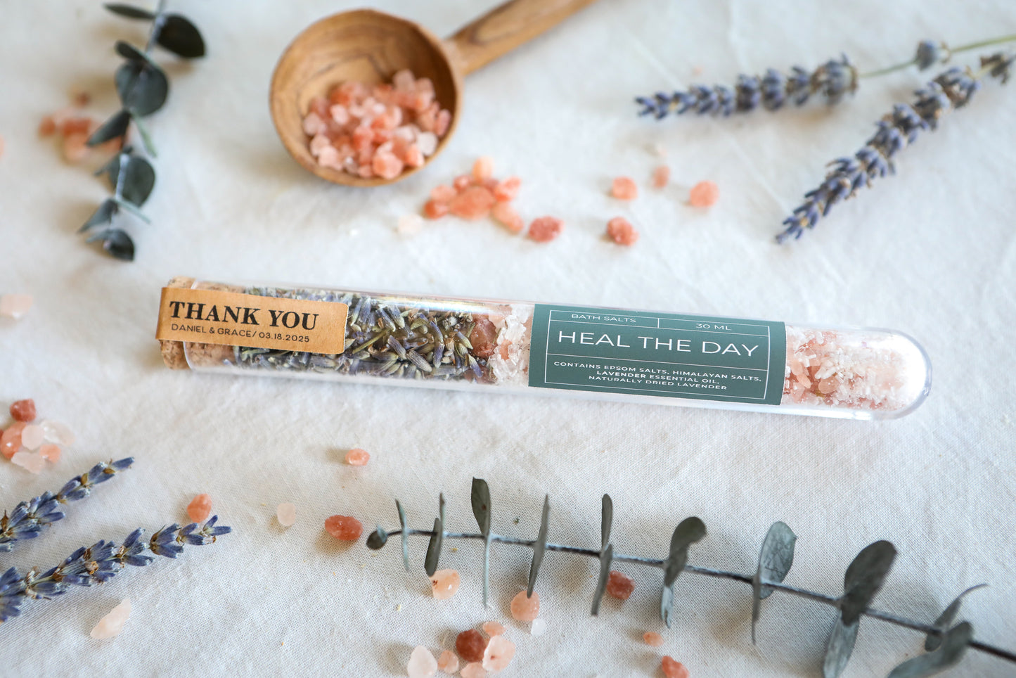 Tube Bath Salt Favors