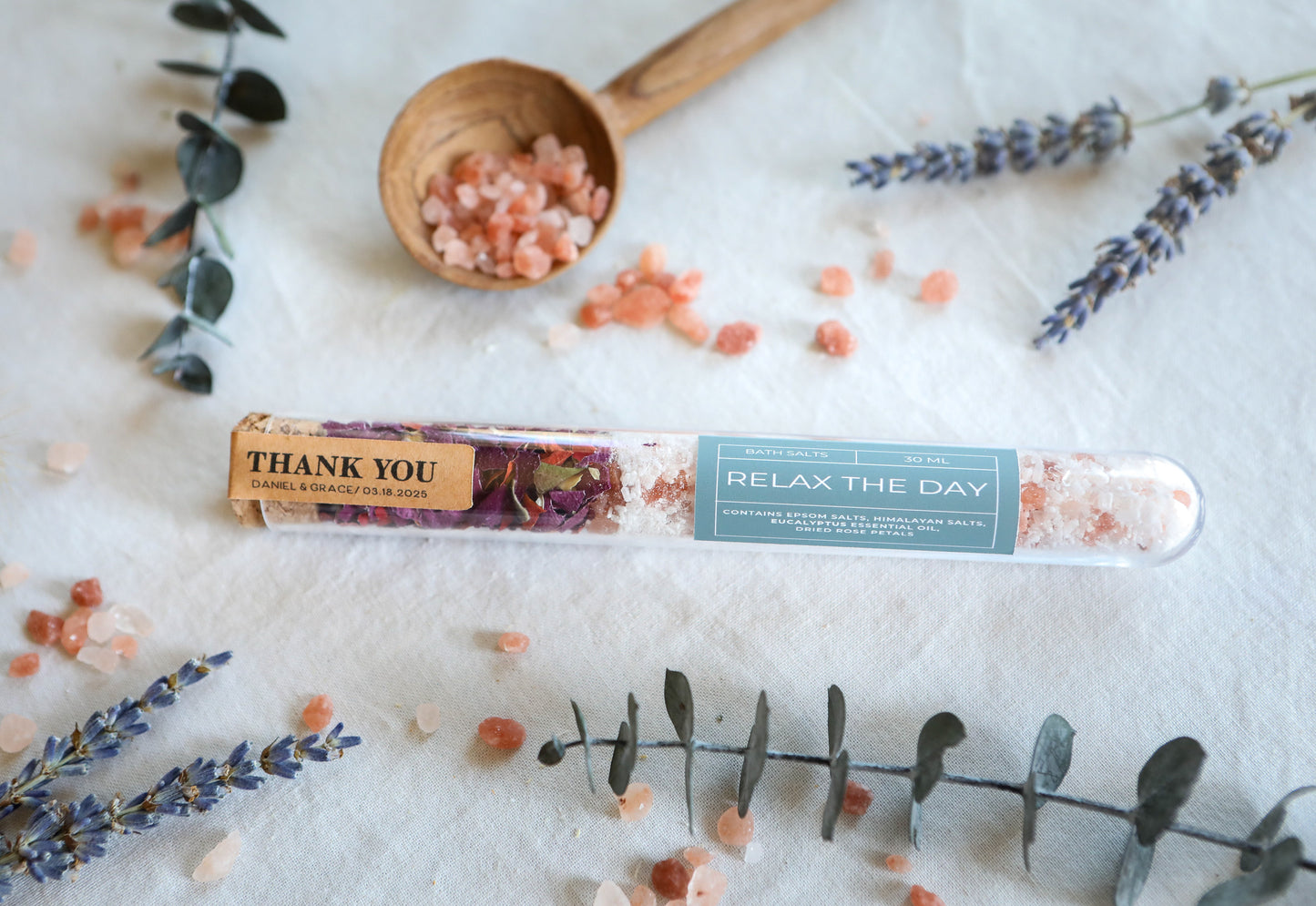 Tube Bath Salt Favors