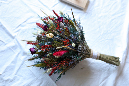 Red And White Winter Bouquet