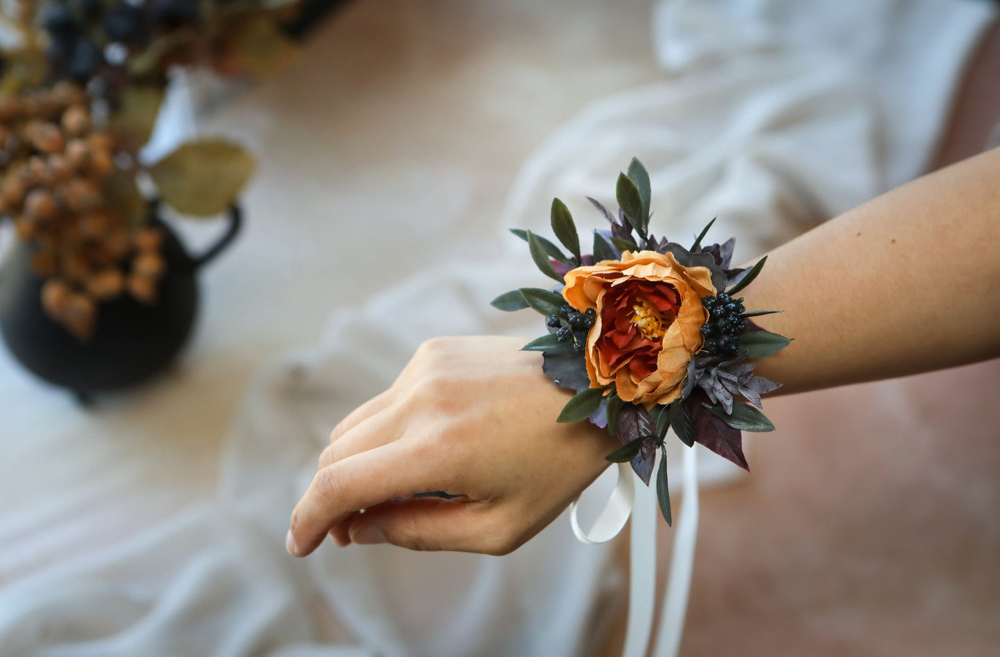 Dark Purple Terracotta Bouquet