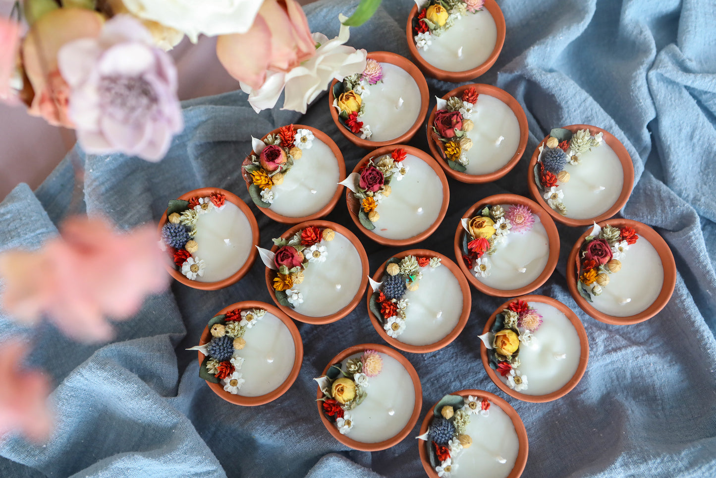 Flower Candle favors